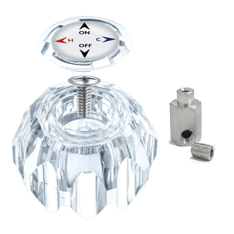 

ABNO-RP41661 Ручка смесителя для душа для смесителей для ванны Delta и Peerless с одной ручкой, ручка с винтом, кнопкой и разъемом-прокладкой