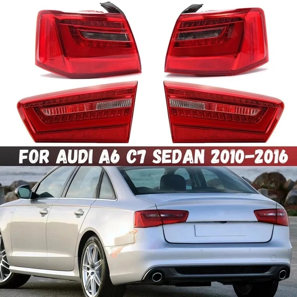 

Tail Light For Audi A6 C7 Sedan 2012 2013 2014 2015 2016 Rear Taillight Warning Light Reversing Light 4G5945093A 4G5945094A