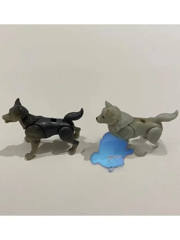 MEGABLOKS Wolf Dog Ice Age ey Wolf Building Blos Toy accesorios de juego piezas sueltas juguetes Eonal para niños