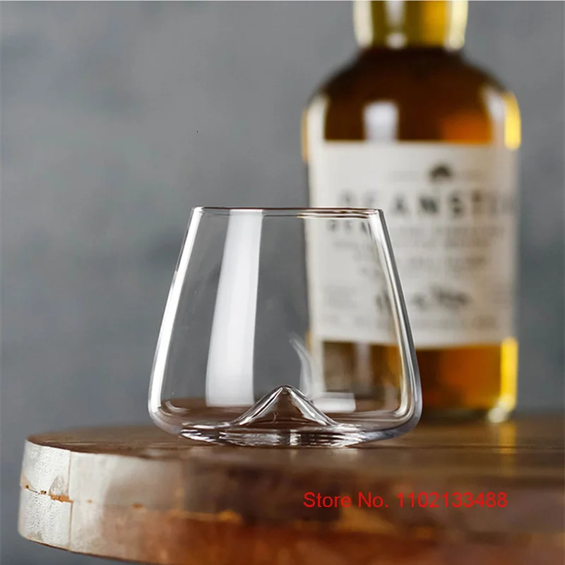 Retro Scotch Whiskey Rock Glasses Old Whisky Enthusiasts Special Tasting Glass Vortex Eddy Bottom Barley-Bree XO Chivas Snifter