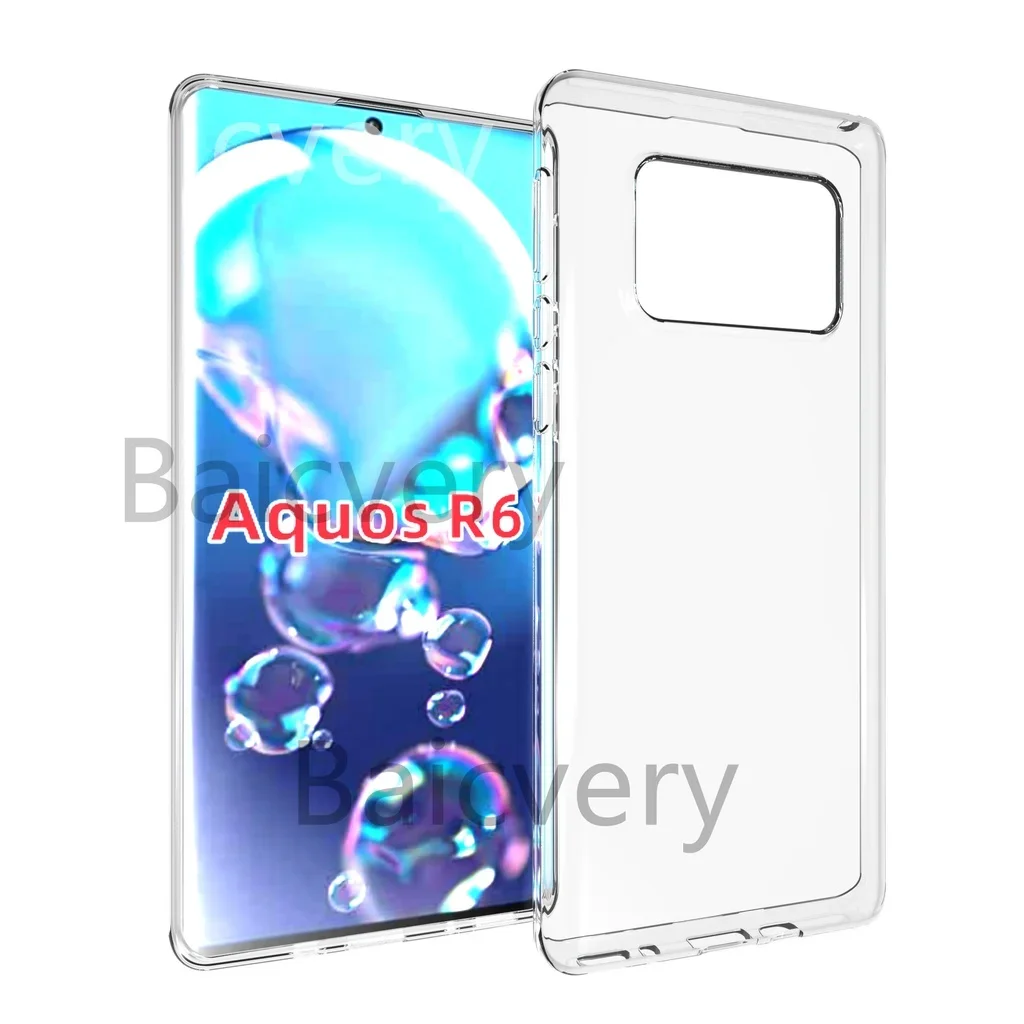 Phone Cover for Sharp Aquos R6 AquosR6 SH-51B Shockproof Silicone Ultra Thin Clear Soft TPU Phone Case