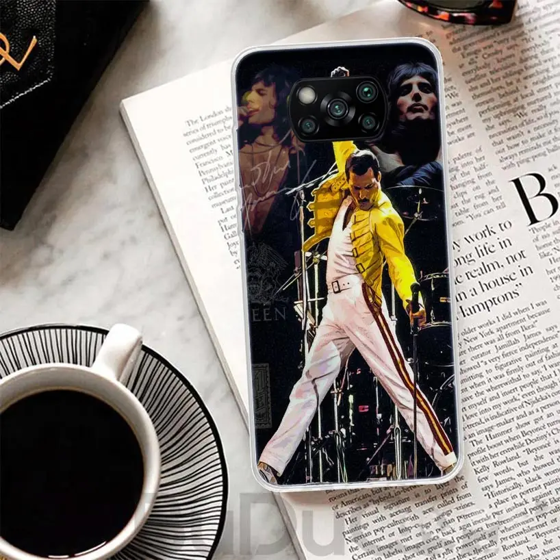 Rock Funky Freddie Mercury Queen Cover For Xiaomi Mi 11T 10T 9T Pro 11 Lite Phone Case 12 12X 10 9 8 11i 6X 5X Ultra 5G Print Co