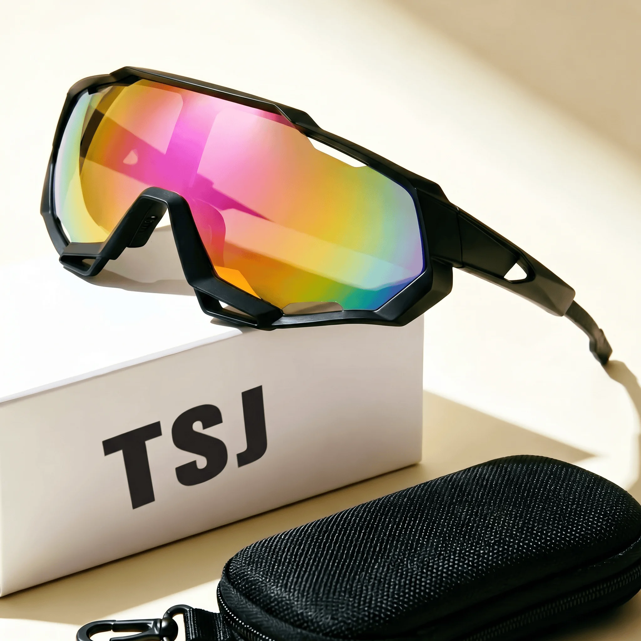 Lunettes de protection TSJ anti-sable pour la pêche, la conduite, l'alpinisme, la neige, la montagne, les activités de plein air, la conduite tout-terrain, contre le vent et le sable