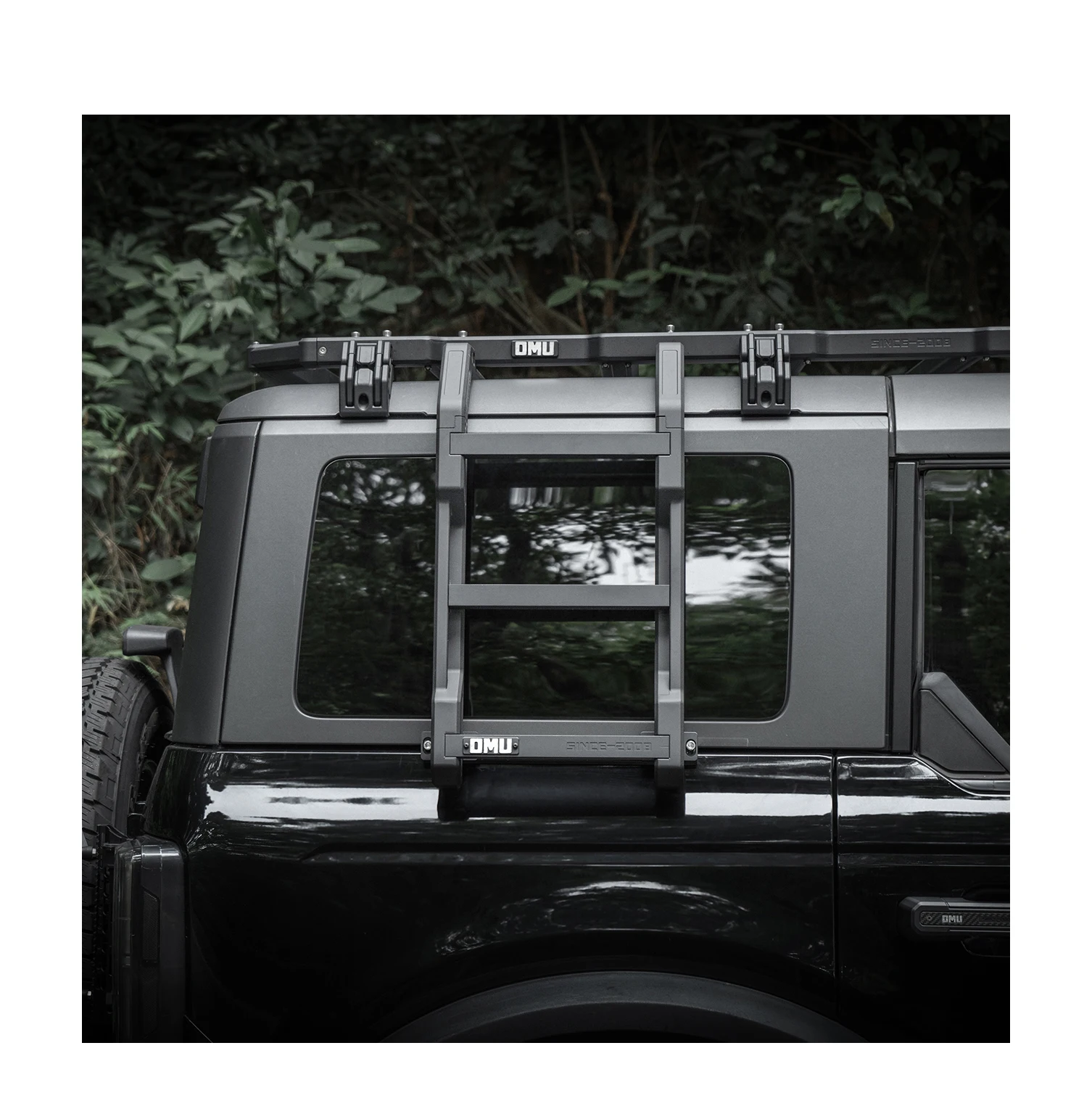 

OMU алюминиевая черная боковая лестница на заднее окно для Ford Bronco, аксессуары для боковой лестницы из Maiker