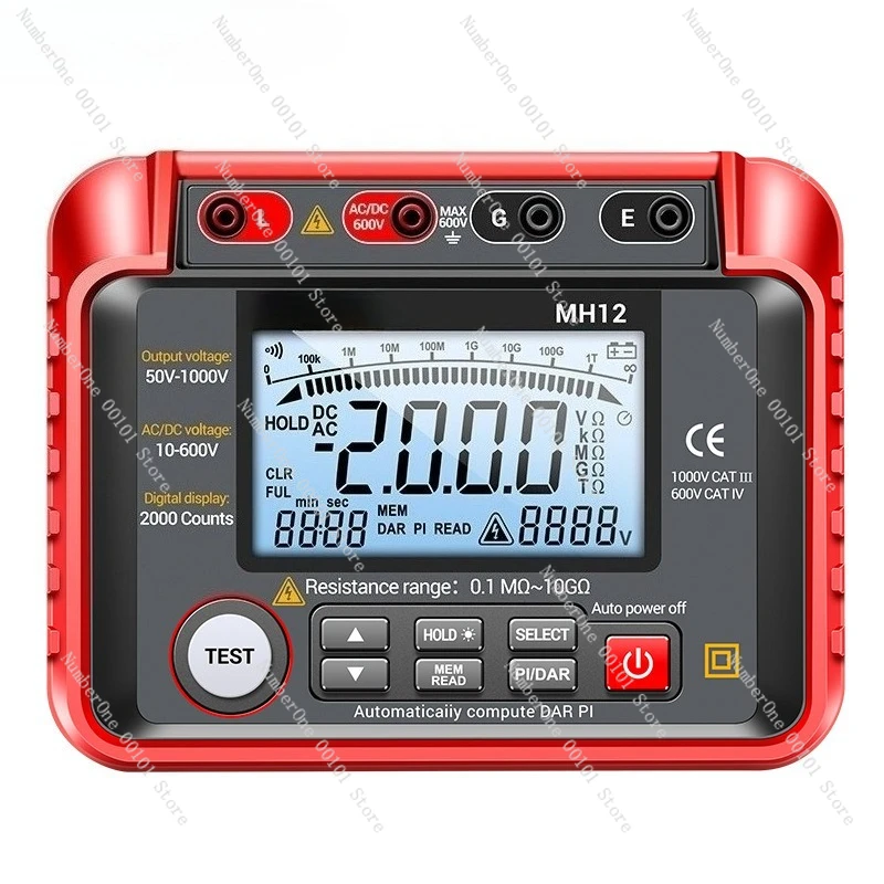 

Insulation Resistance Tester High Precision Megohmmeter Digital Insulation Resistance Meter