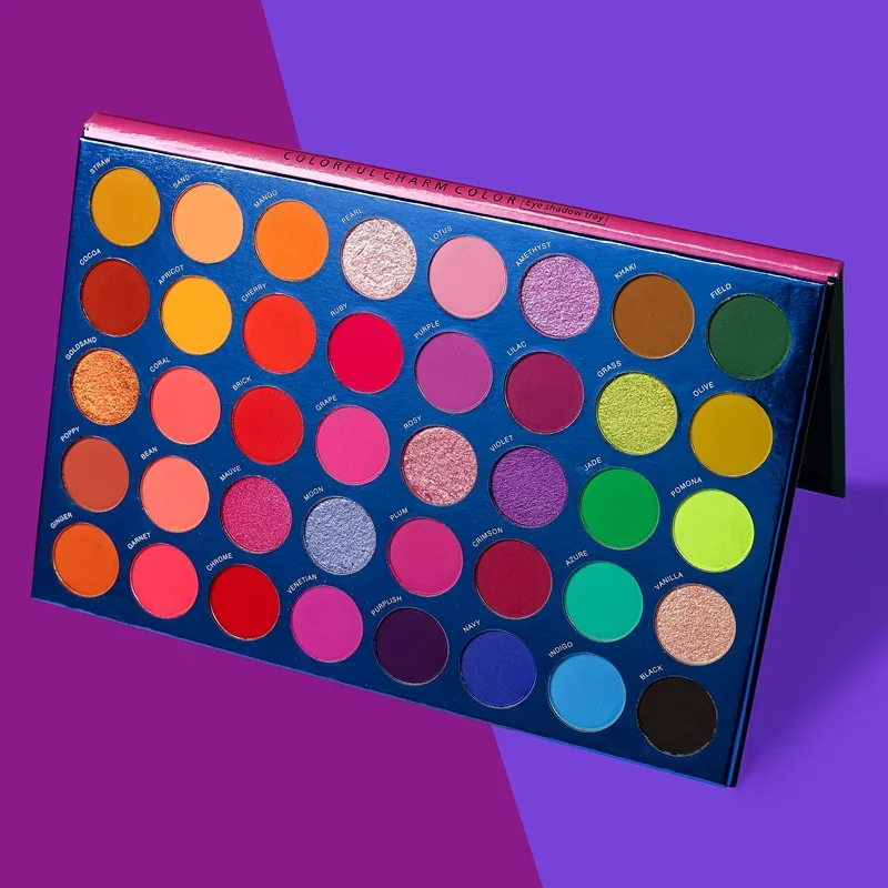 アイシャドウパレット,40色のメイクパレット,キラキラ,防水