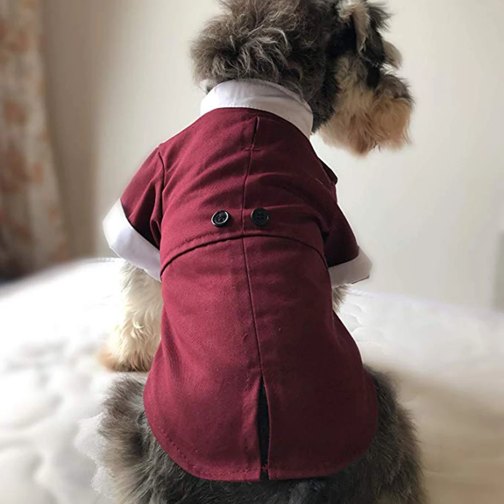 

Dog Suit Pet Clothes Small Outfit Bow Tie Costume Puppy Dress Wedding Apparel Tuxedo Halloween Valentine Special Occasion Dog