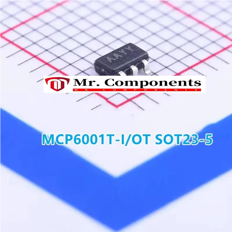 5 قطعة MCP6001T-I/OT MCP6001T-E/OT MCP6001UT-E/OT MCP6001RT-I/OT MCP6001RT-E/OT MCP6001T-I/LT SOT23-5/SC70-5 1MHz منخفضة الطاقة Op Amp