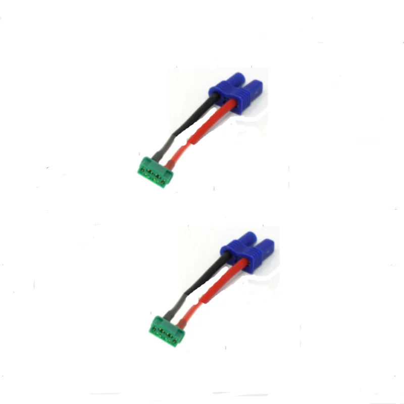 New 2Pcs MPX Multiplex Male Female Plug to Tamiya Deans XT30 TRX EC2 Male Female Connector Adapter 14awg 4cm for RC Battery ESC