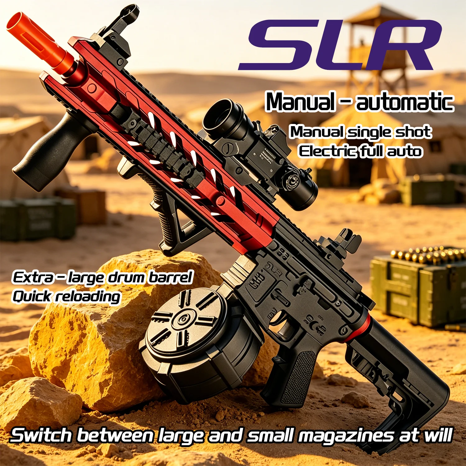 

Gel Blasters Gun Toys for Full Auto 7.4V Electric Long Range Outdoor Team Game Battle Blaster For Adults&Teens [No Ammo]