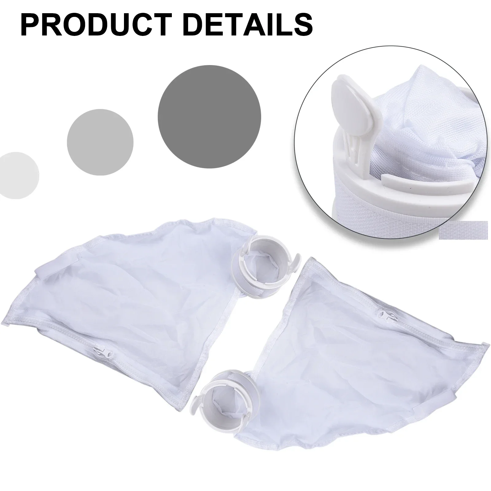 2 Pack Zippered Bag Pool Cleaner Bags All Purpose Filter Bag For Polaris 280 480 Part K13 K16Swimming Tubs Cleaner Bags Accessor