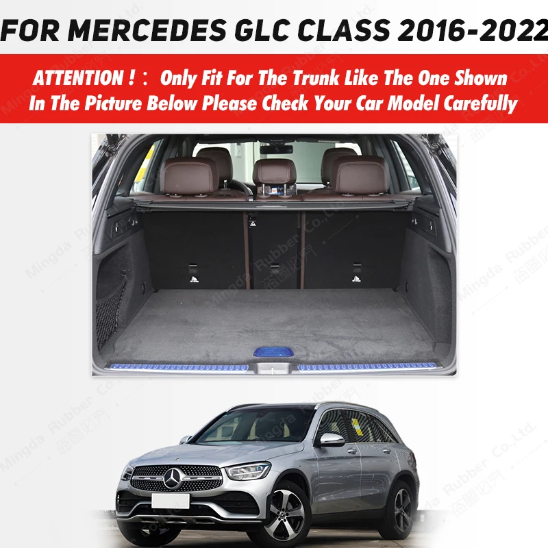 For Mercedes Benz GLC Class X253 2016-2022 2021 2020 2019 18 17 Auto Full Coverage Trunk Mat Car Cover Pad Interior Accessories