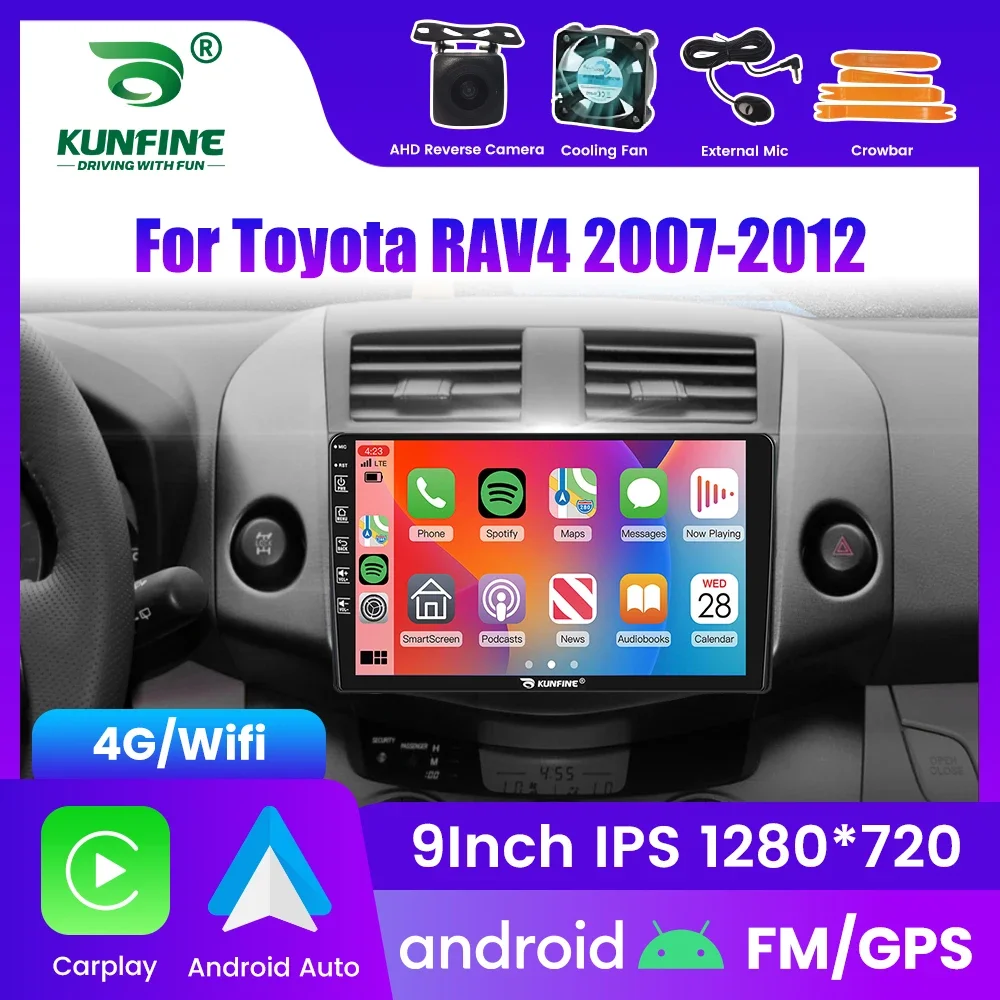 

2Din Android автомобильный радиоприемник для Toyota RAV4 2007-2012 мультимедийный видеоплеер GPS-навигация стерео аудио головное устройство Carplay 4G Wi-Fi