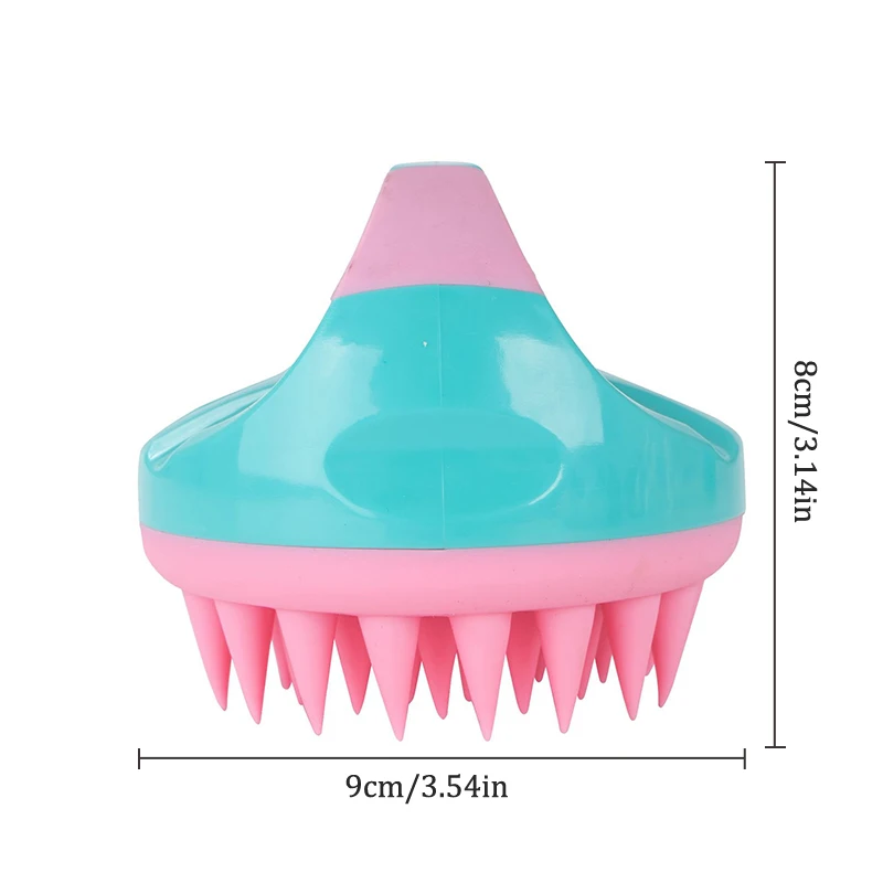 1 шт., портативная силиконовая щетка для мытья волос