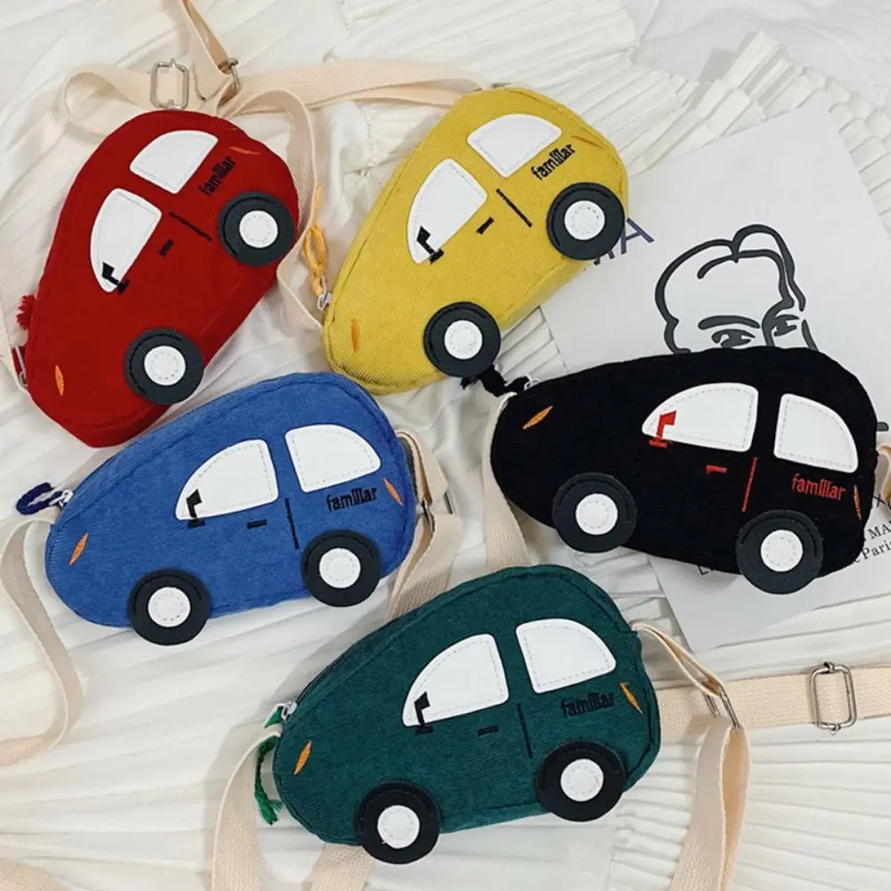 Cartoon Car Shoulder Bag Polyester Adjustable Kindergarten School Bag Breathable Children Handbags For Baby Girl Boy