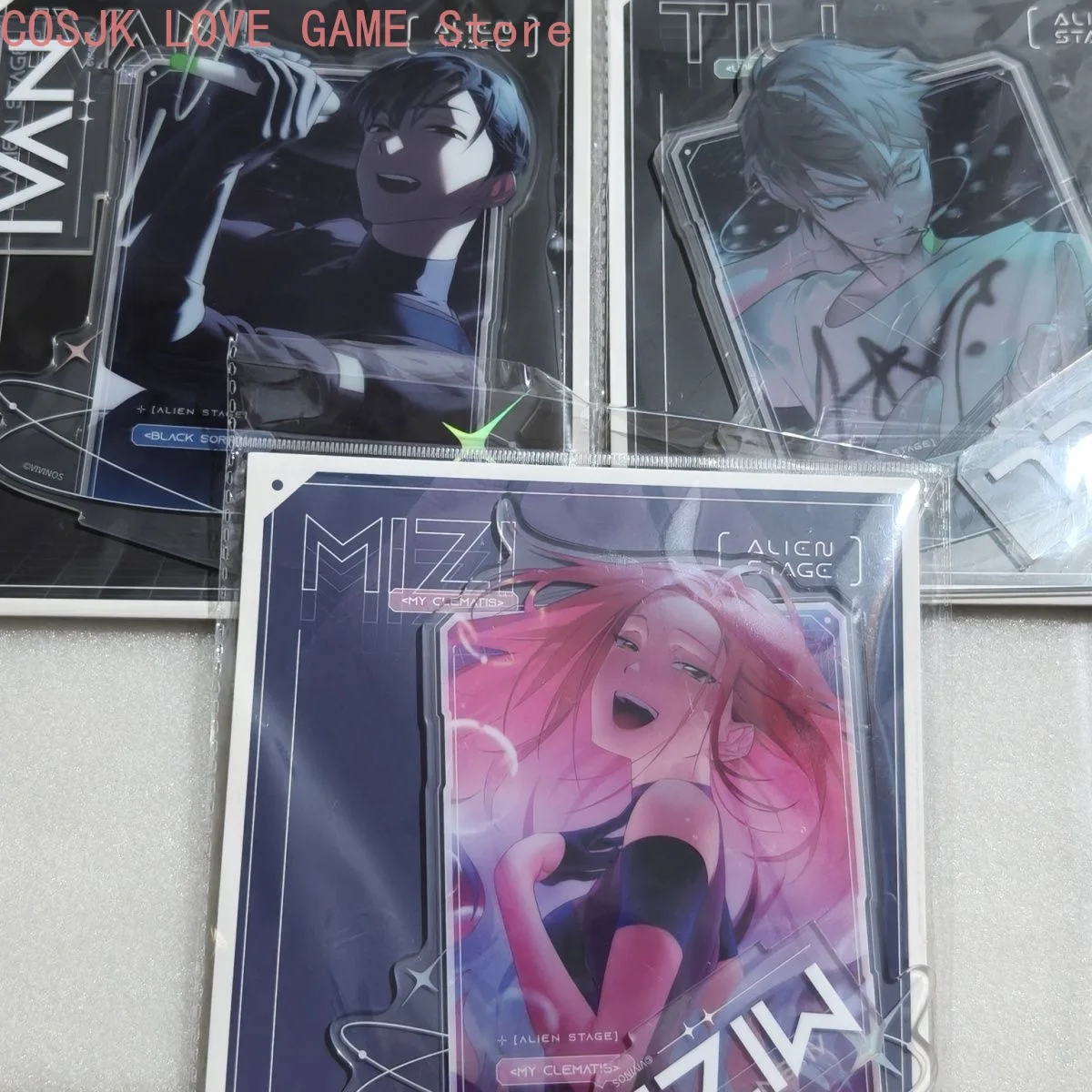 Genuine Anime Alien Stage Sua Till Ivan MiZi Hyuna Luka Cosplay Acrylic Half-length Standing Sign Cartoon Figure Stand Gift