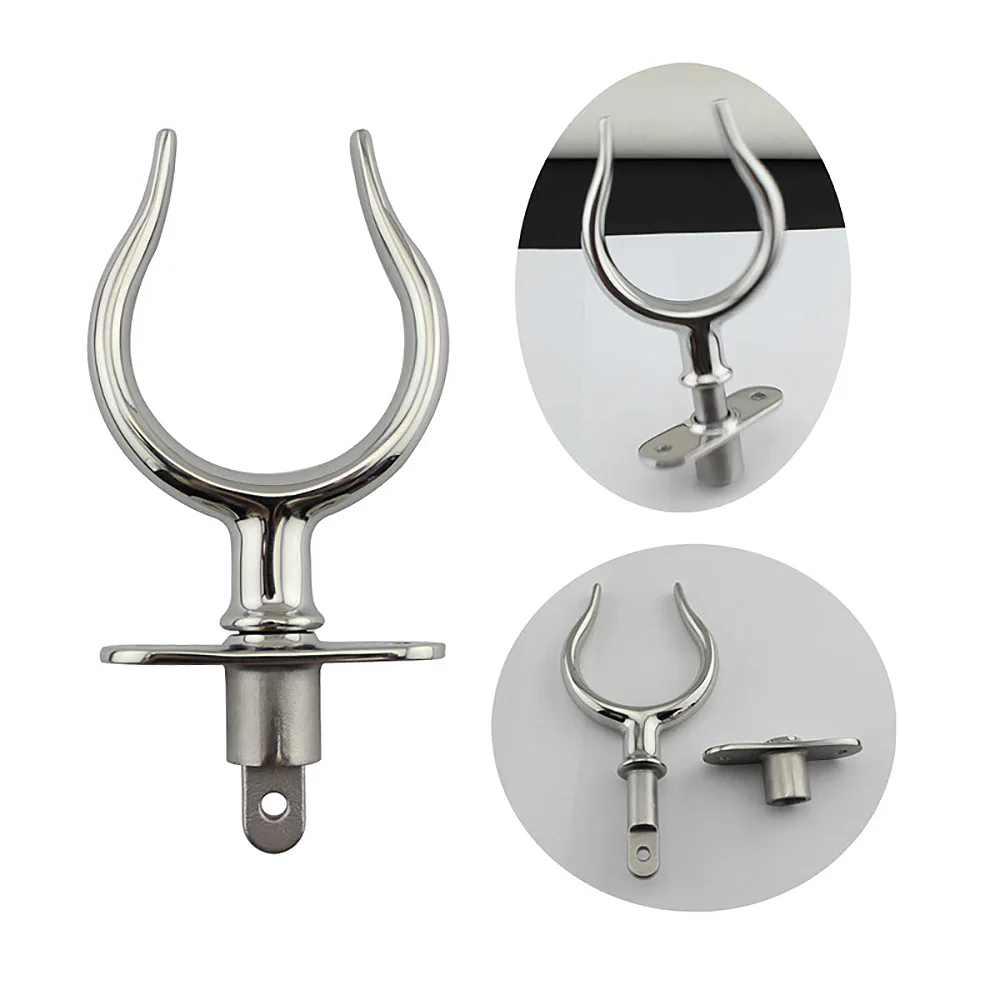 2Pcs Boat Stainless Steel Row Lock Side Mount Line Oarlock Socket for Marine Yacht