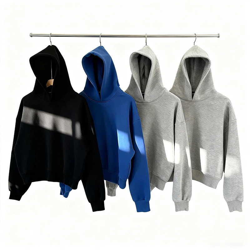 

Harajuku Vintage High Street Solid Color Fashion Pullover Y2K Men's Rock Pocket Casual Sweatpants Winter Hoodie Retro Sweatshirt