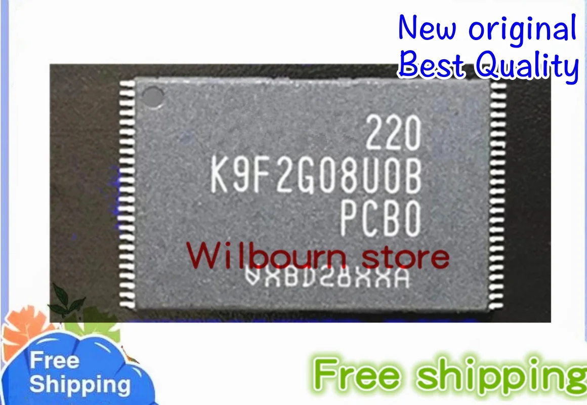 

Новый оригинальный 5 шт. ~ 50 шт./лот K9F2G08U0B-PCB0 K9F2G08UOB-PCB0 K9F2G08UOB-PCBO TSOP48