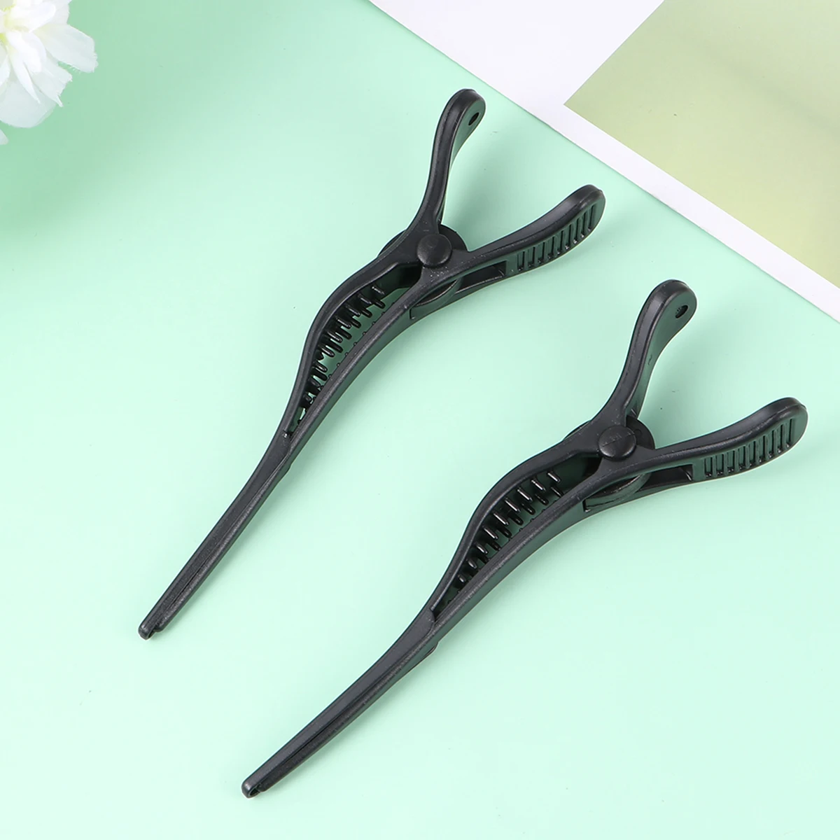 

5pcs Hair Clips Durable Safe Premium Material Women Hairdressing Accessories Black Store Use