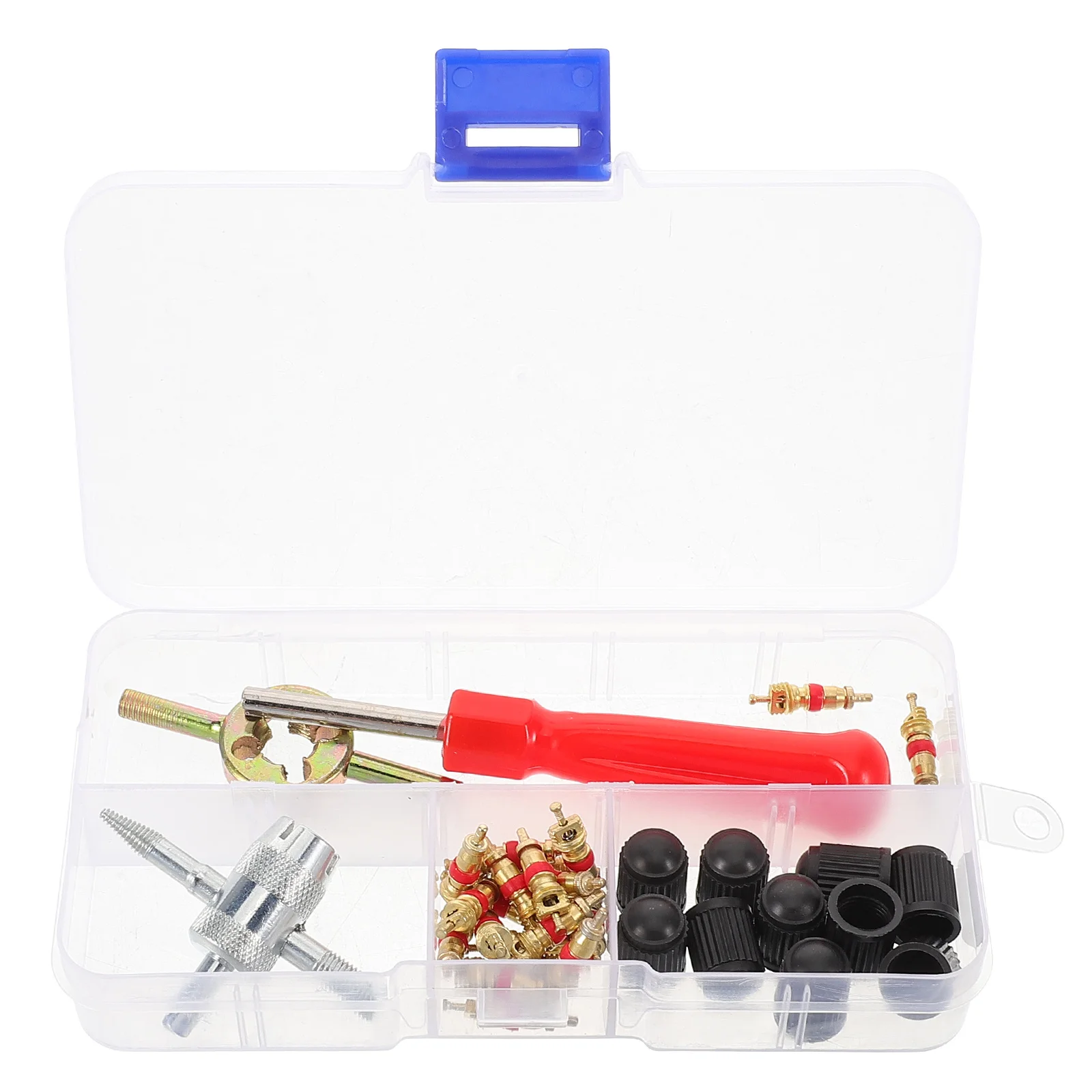 

1 Set Core Removal Tool Set With Copper Cores Sturdy Plastic Construction For Car Motorcycle Tire Valve Stem Repair Replacement