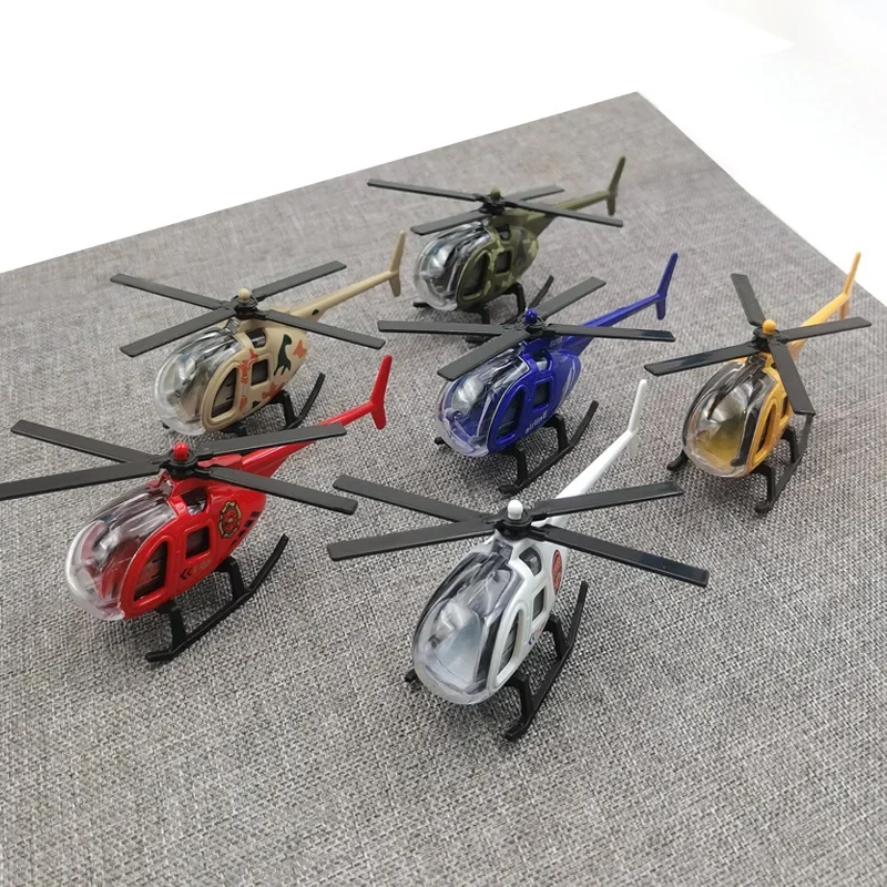 1Pc 1:64 New Children Helicopter Toy Alloy Airplane Model Simulation Metal Flying Model Toy Kids Gift