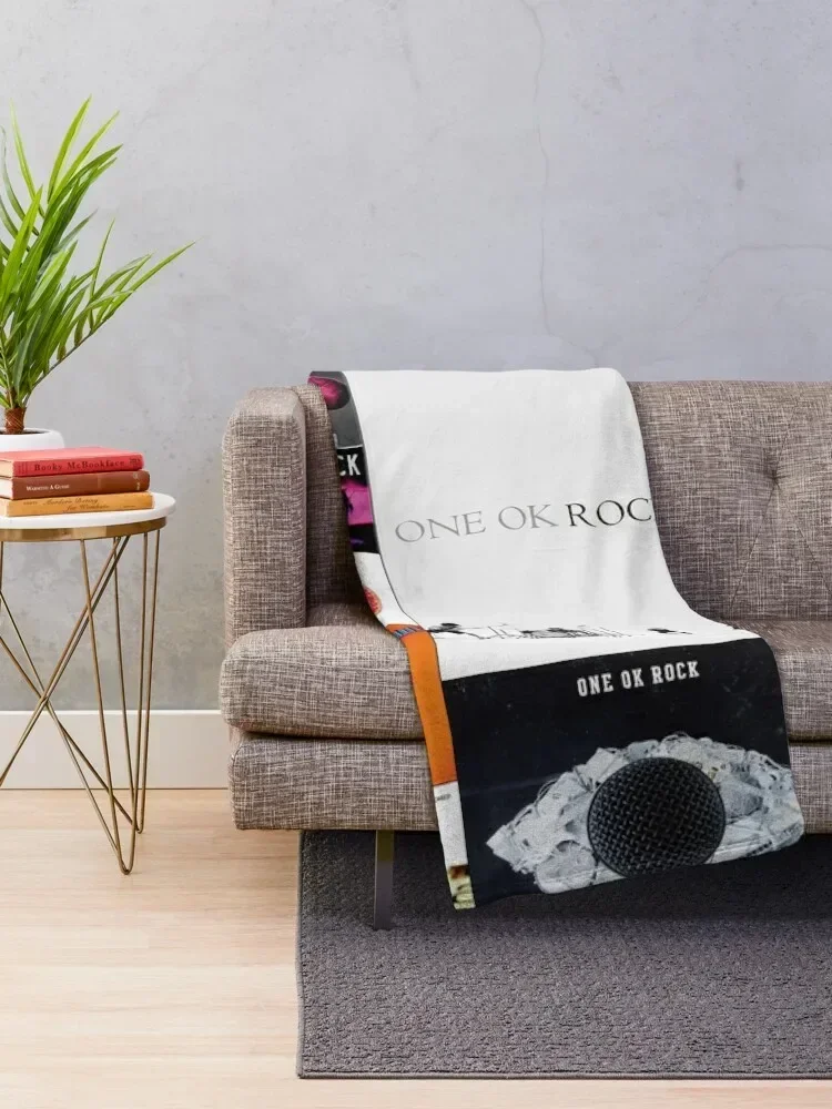 one ok rock poster Throw Blanket Retros for winter Decorative Sofa Blankets For Sofas Blankets