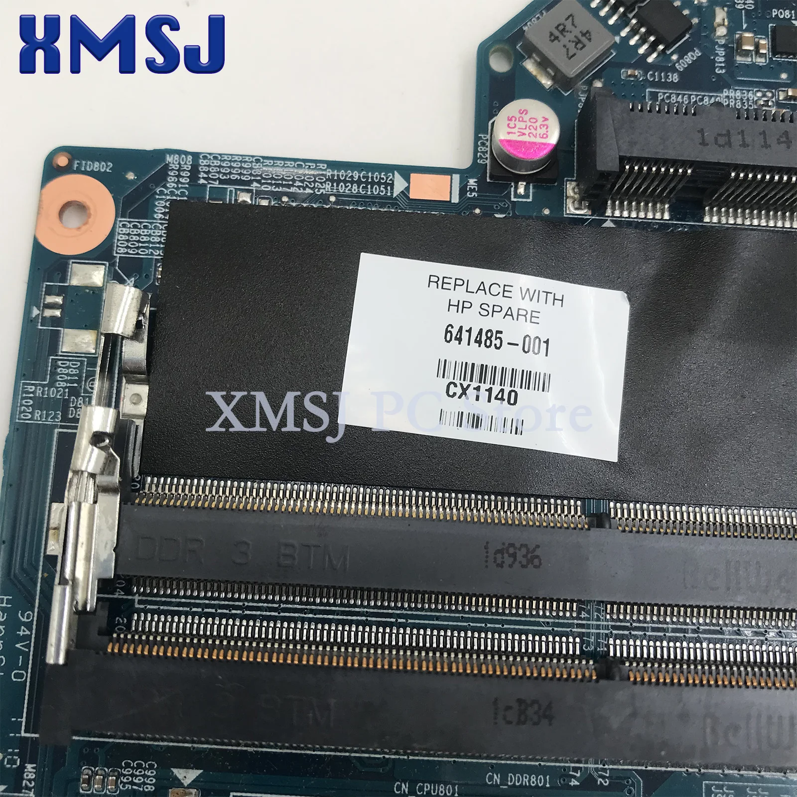 HP 파빌리온 DV6 DV6-6000 노트북 마더보드 641485-001 HM65 DDR3 소켓 PGA989 메인보드 전체 테스트