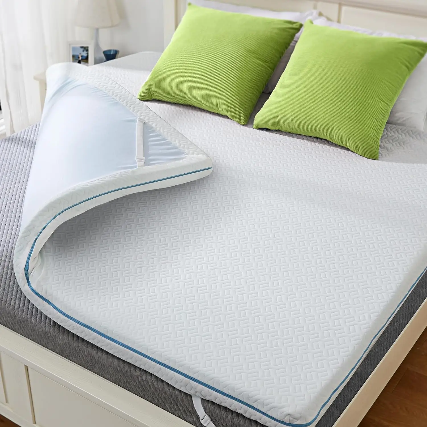 

Twin XL Mattress Topper - 3 Inch Cooling Gel Memory Foam Mattress Pad for Pressure Relief, Bed Topper with Removable Washable