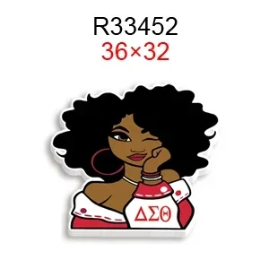 نادي نسائي دلتا سيجما الأحمر 10 قطعة/الوحدة راتينج مسطح مستو واضح الاكريليك بريق الاكريليك ل جراب هاتف راتنج مسطح سحر #1