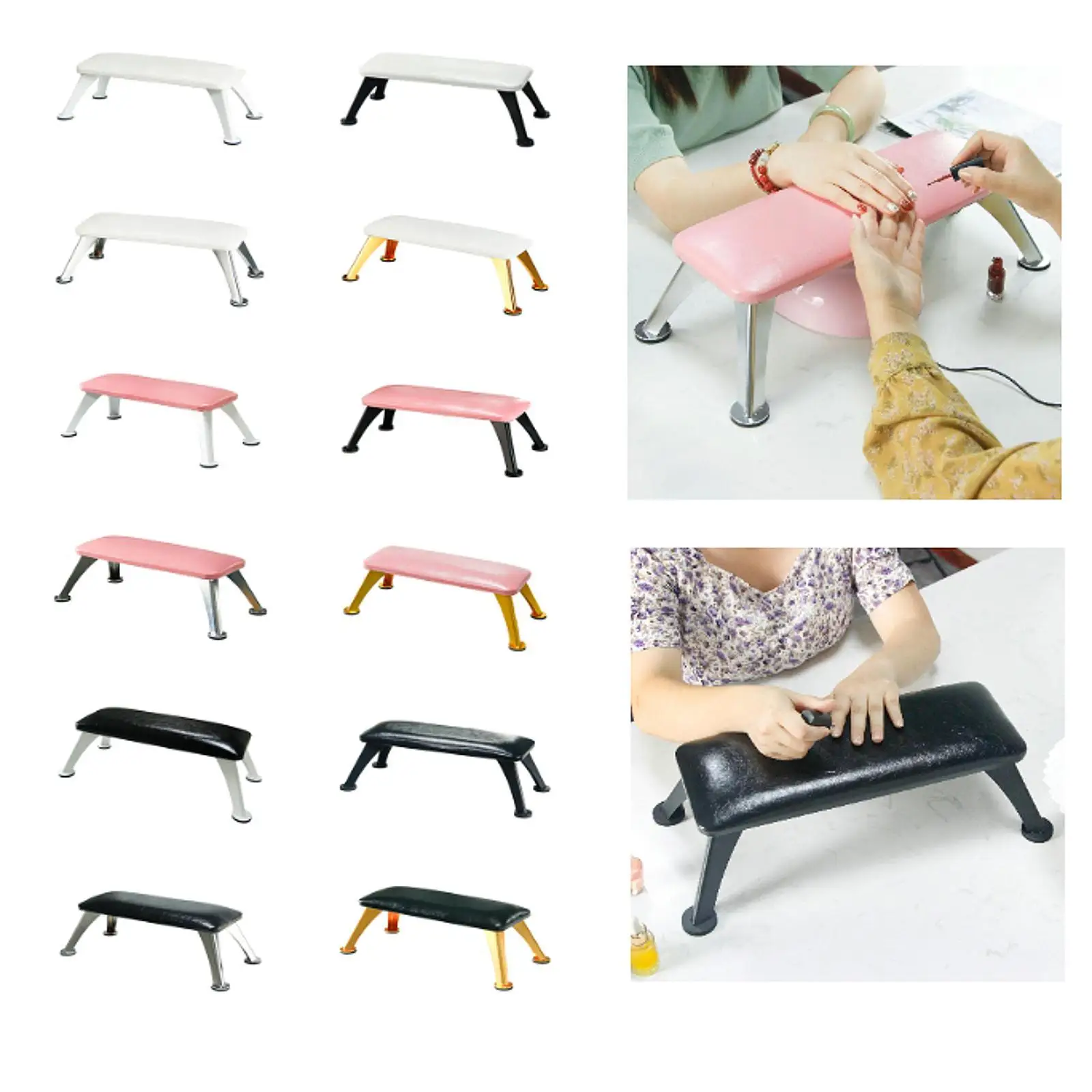 

Soft PU Leather Nail Arm Rest Cushion Table Stand Hand Rest for Manicure Decor and Nail Art Studio Supplies