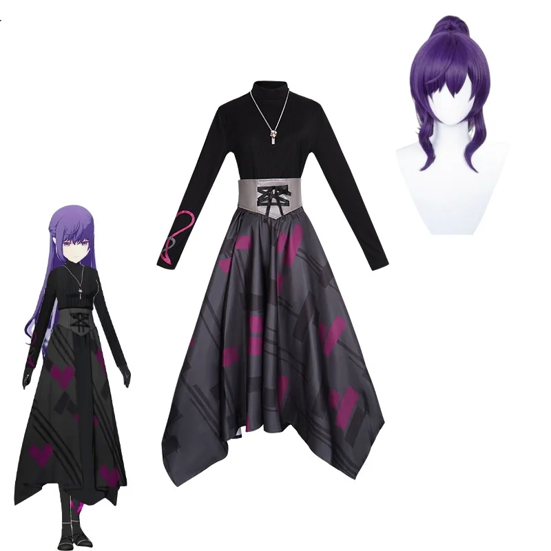 Anime Game Asahina Mafuyu Cosplay Costume Wig Halloween Party Suit Asahina Mafuyu Stage Costume