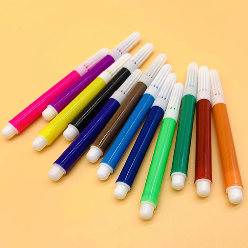 12-Color Marker Pen Set – 1~5 Packs Assorted for Graphic Design, Illustration, School Office Use & Professional Art Supplies TMZ