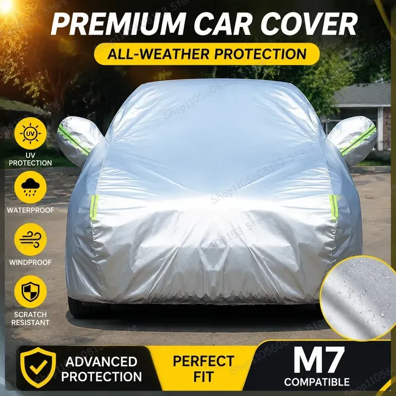 For AITO SERES7 Car Cover Extended Range Full Coverage Rain Sun UV Heat Insulation Protection Shade Cover for General