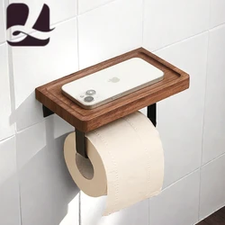 Wall Mounted Toilet Roll Holder,Bathroom Paper Towel Holder,wood bathroom storage shelf bathroom accessories toilet paper