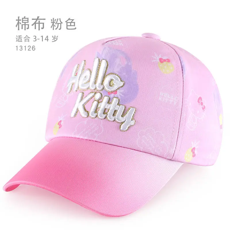 TAKARA TOMY Sommer Neue Hallo Kitty Kinder Sonnenschutz Sommer Dünne Mesh Erreichte Visier Mädchen Einstellbare Nette Erreichte Baseball Kappe