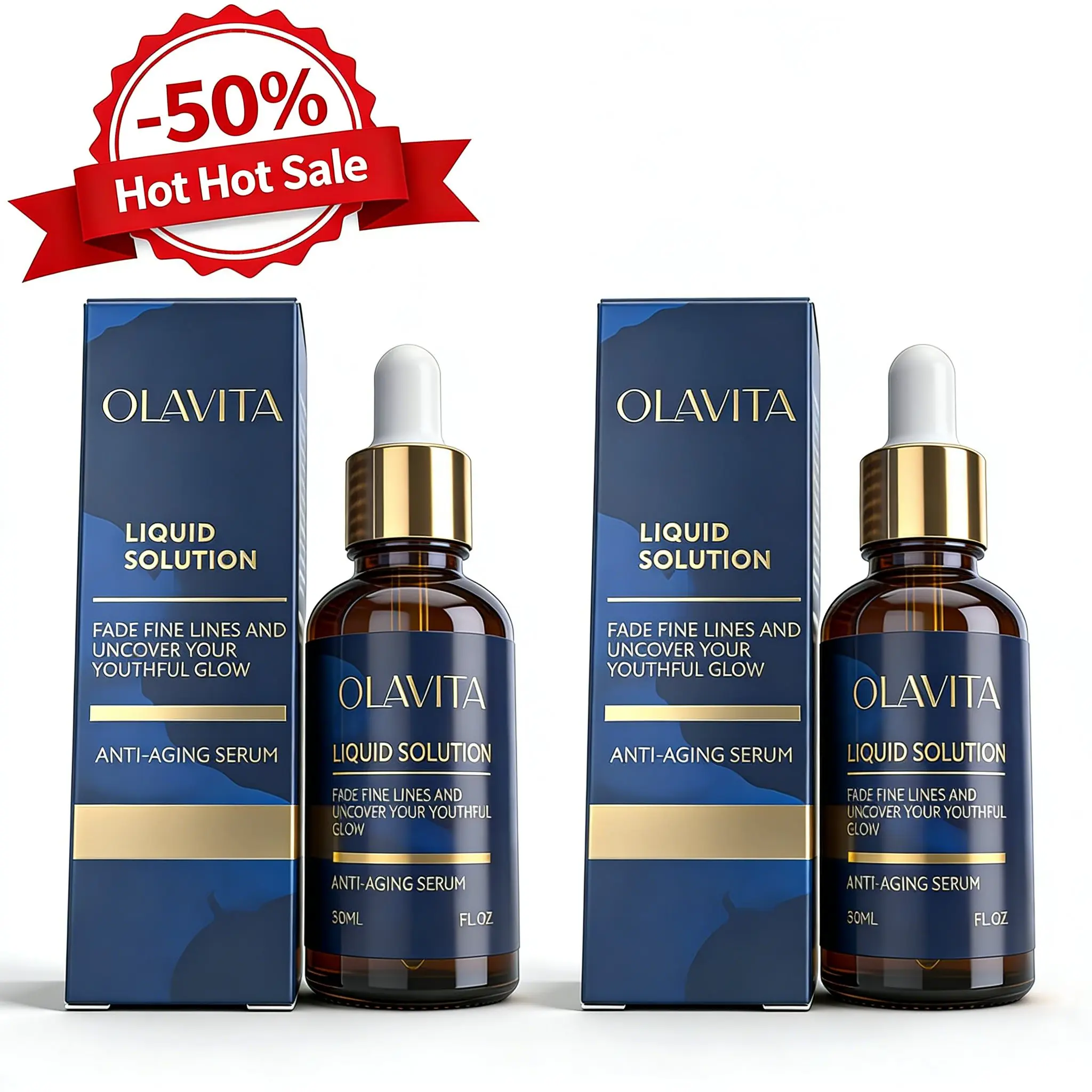 

Liquid Solution Anti Aging Serum with Vitamin C Supports Skin Elasticity & Collagen Helps Improve the Look of Fine Lines Wrinkle