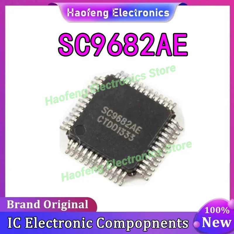 

5 шт. новый оригинальный набор микросхем SC9682AE QFP-48, электронные компоненты и принадлежности