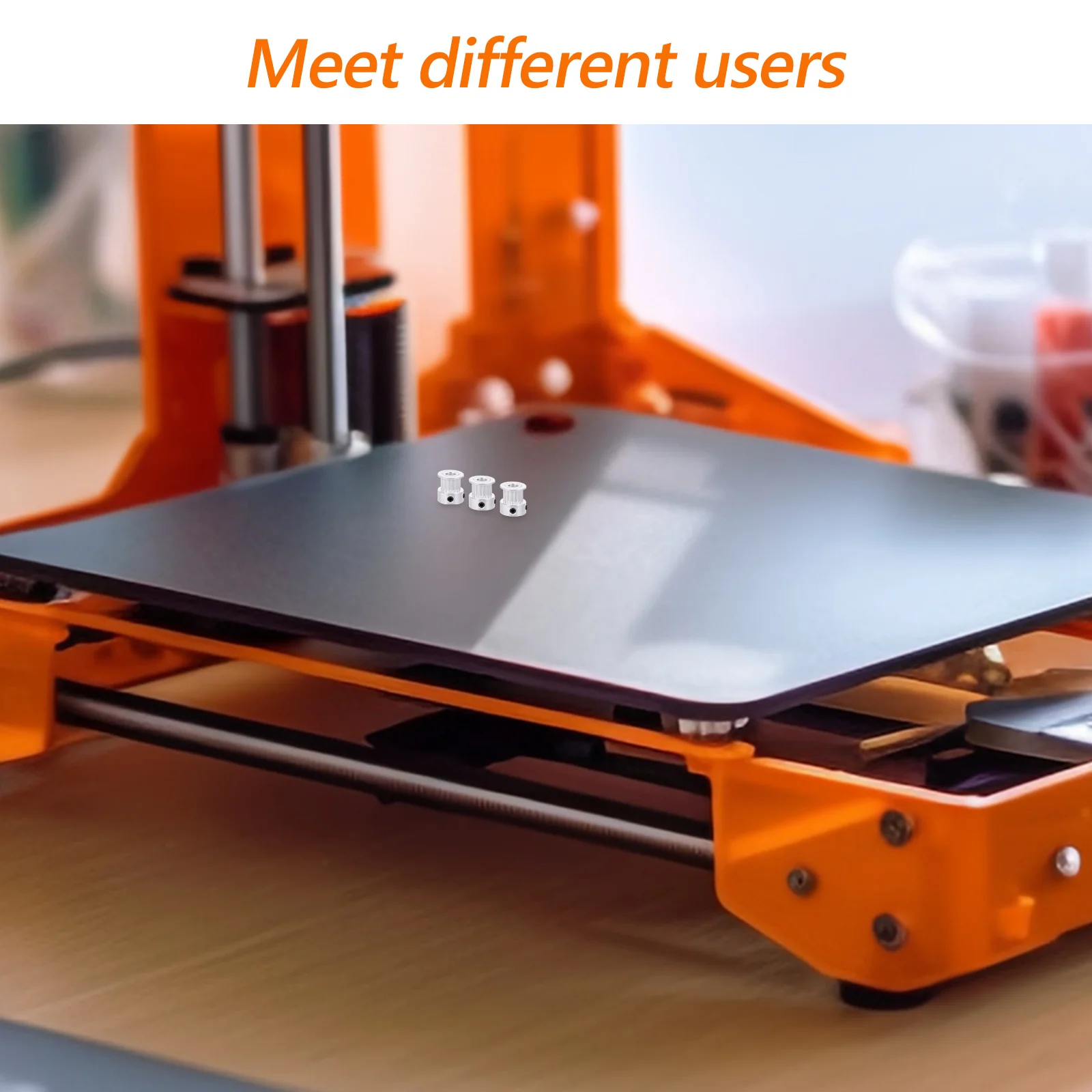 

5Pcs 3D Printer Gt2 Timing Belt Pulley Kit 6mm Width 5mm Bore 14mm Height Enhanced Stability Precision Printing