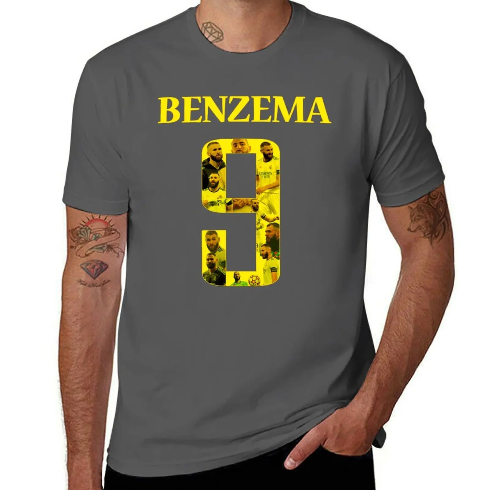 

Karim Benzema Ballon d'or 2022 T-Shirt Basic Lightweight Short Sleeve Tee