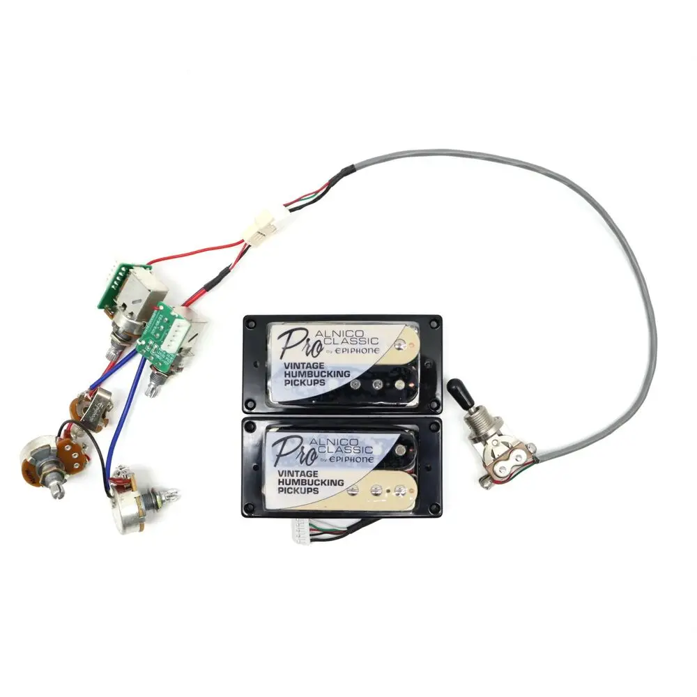 

Zebra Neck and Bridge Humbucker Pickups with Pro Wiring Harness