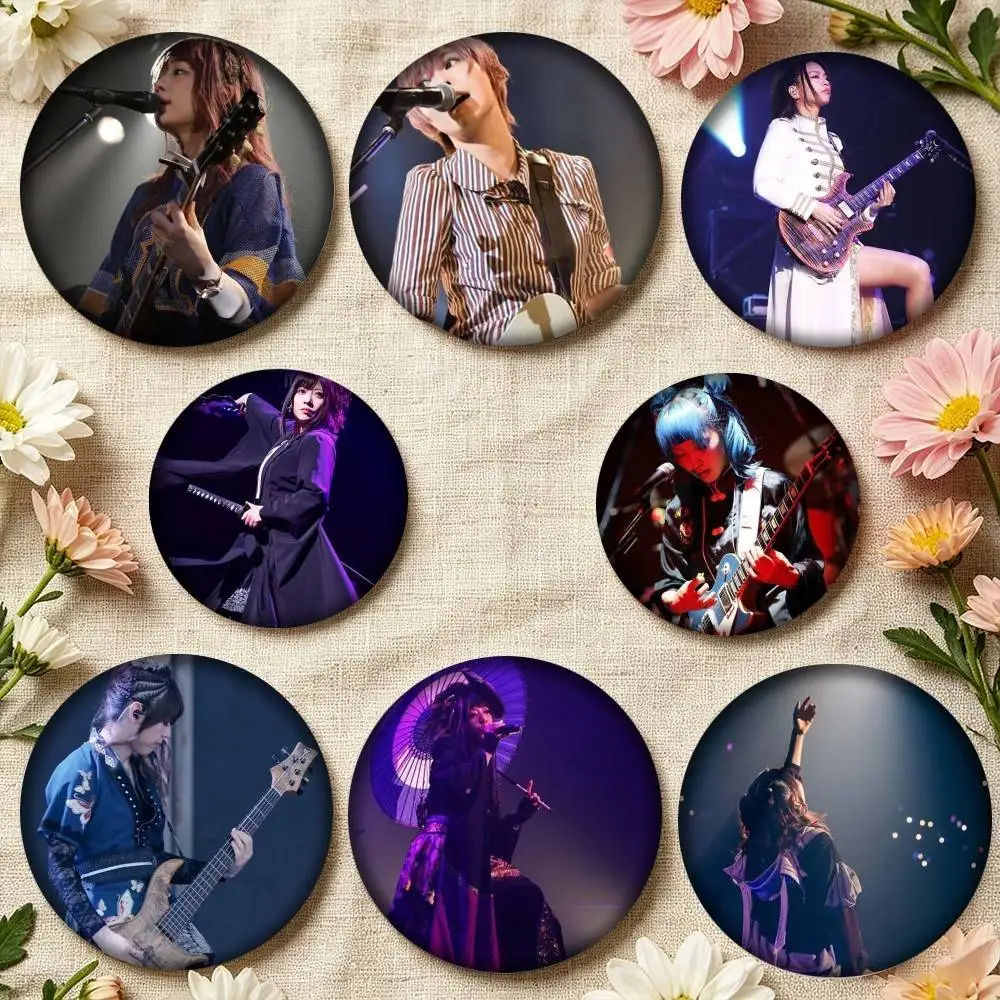 Y-Yorushika Band 25mm 32mm 44mm 58mm 75mm Brooches Badges Pins for Accessories Gift