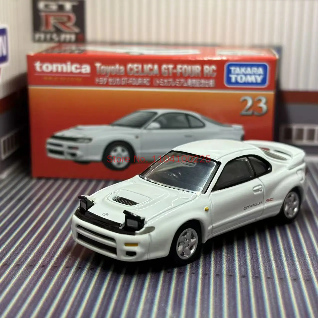New Original Takara Tomy Tomica Premium Series Tp23 Toyota Celica Gt-Four Rc Transport Team Alloy Car Model Collection Toys Gift