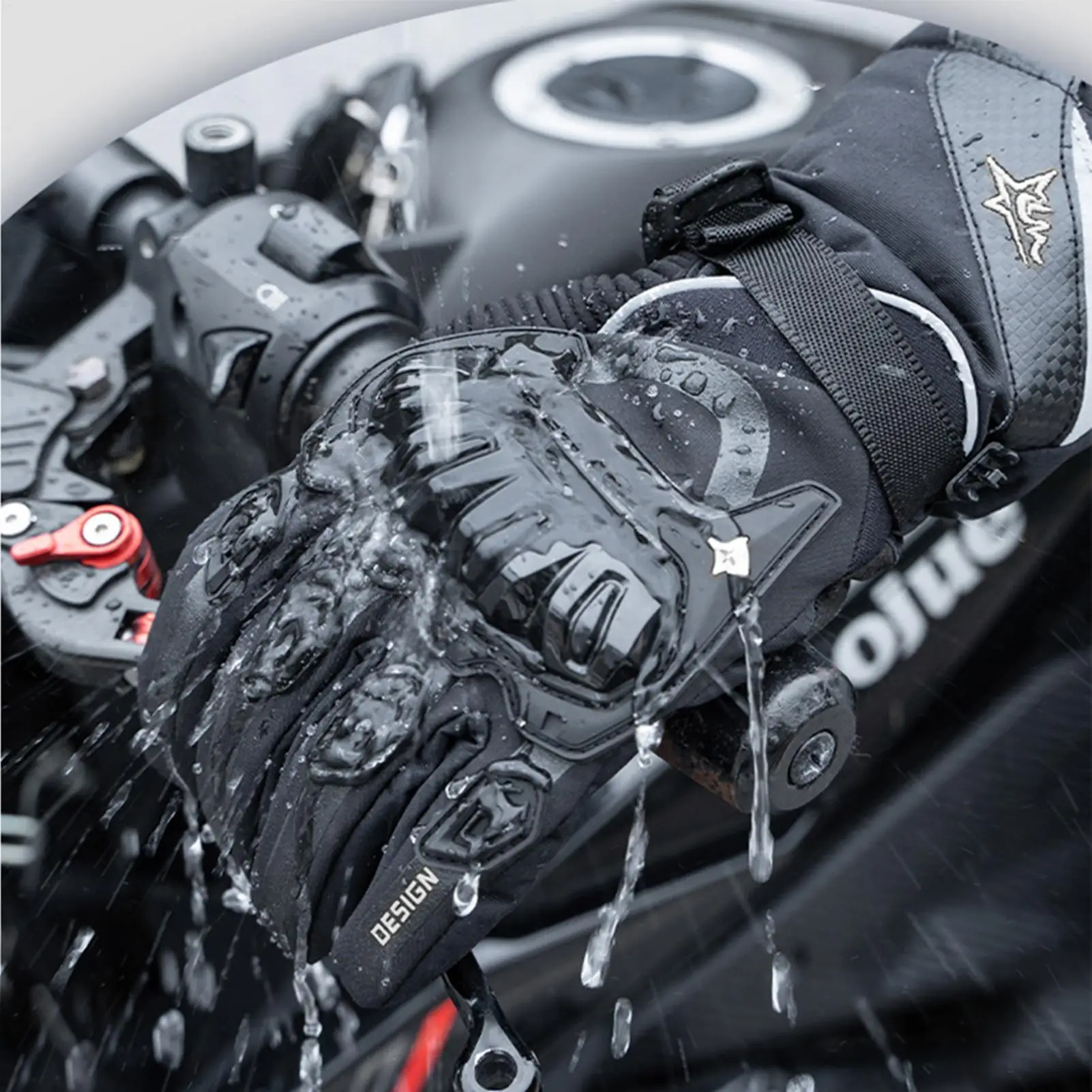 

Waterproof Winter Gloves Touchscreen Waterproof Thickened Ergonomic Warm Touchscreen Gloves For Men Women Motorcycle Scooter