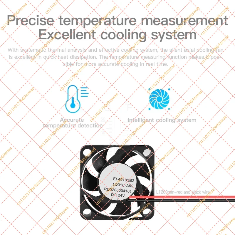for Creality 24V 4010 Silent Fan Replacement, Low Noise Cooling Part for Ender-3 / Ender-5