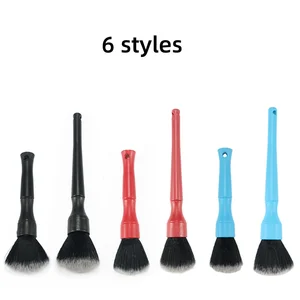 Escova de detalhamento ultramacia para carro Escova de detalhes supermacia para interior de automóveis com cerdas sintéticas Escova para varrer poeira do painel do carro 8 principais vendas espanador escova - №8