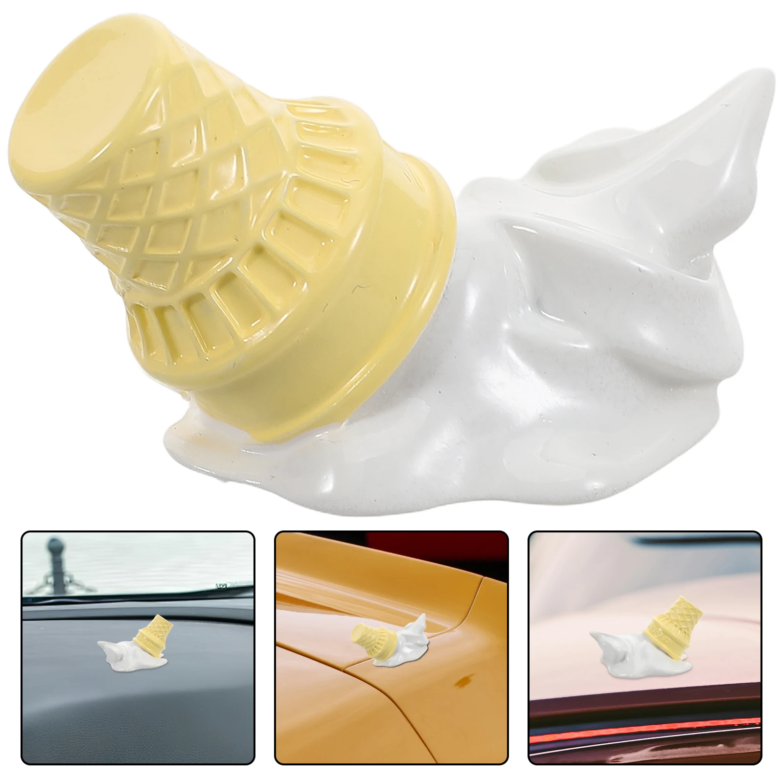 

Creative Ice Cream Decor Cute Automotive Decal Motorcycle Decal Car Exterior Decor Truck Decors For Men Durable Waterproof Diy