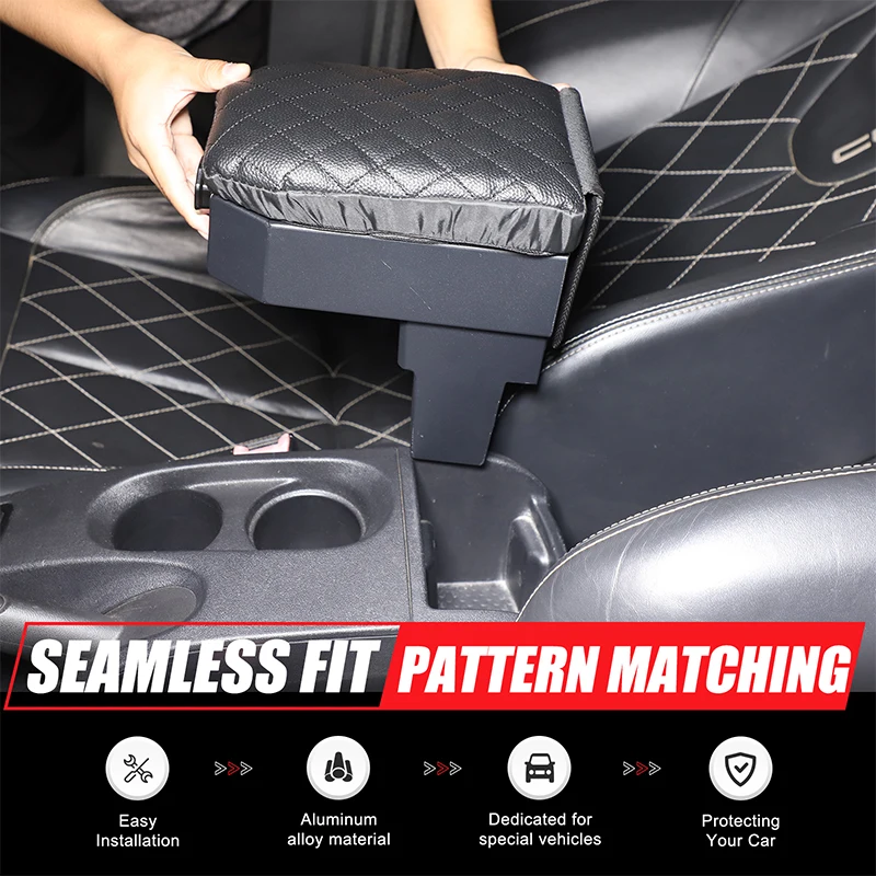 

Для SEAT Leon Panger Mk2 1P 2008-2012 алюминиевый сплав автомобильная центральная консоль подлокотник с паролем сейф автомобильные аксессуары
