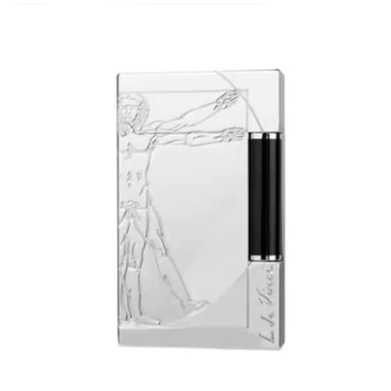 S.T. Dupont L2 Vitruviano Engraved Lighter Collection Stdupont Lighters