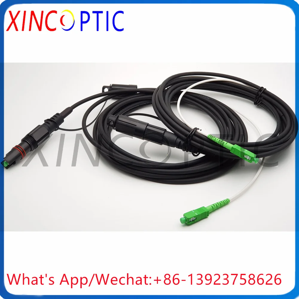 2-cables-de-raccordement-a-fibre-optique-exterieurs-optitap-sc-apc-etanches-ip67-corning-male-mini-sc-apc-1m-2m-3m-5m-50mm-noirs